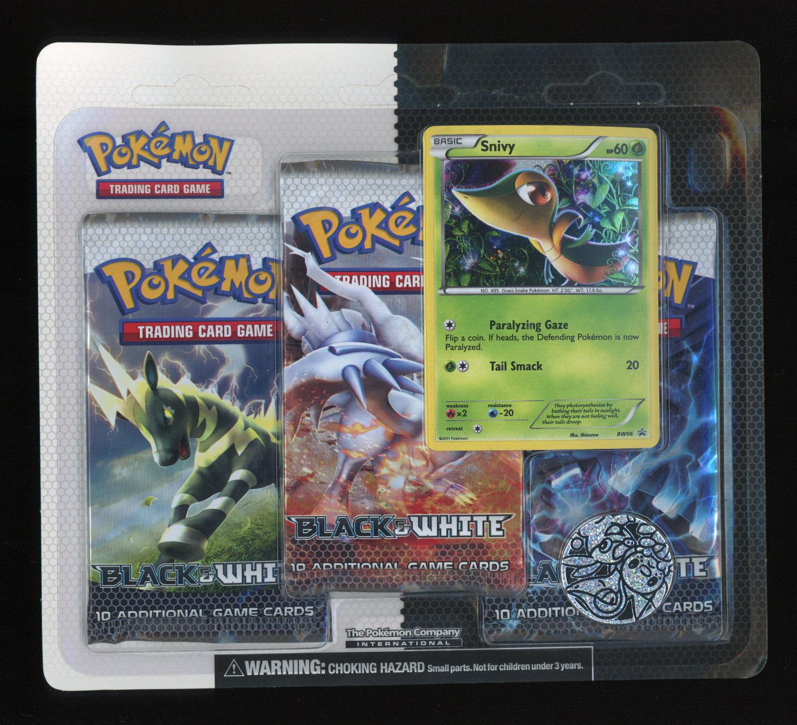 Black & White 3 Pack Blister - Snivy