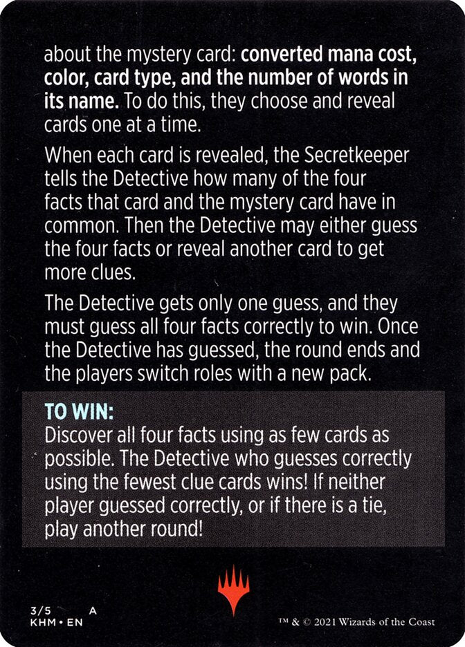 Booster Sleuth (Magic Minigame) [Kaldheim Minigame] - Image 2