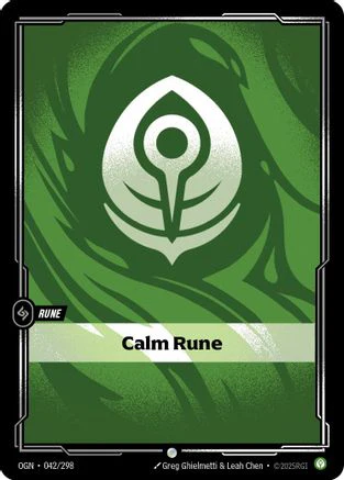 Calm Rune (042/298) - Origins Foil