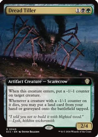 Dread Tiller (Extended Art) [Lorwyn Eclipsed Commander]