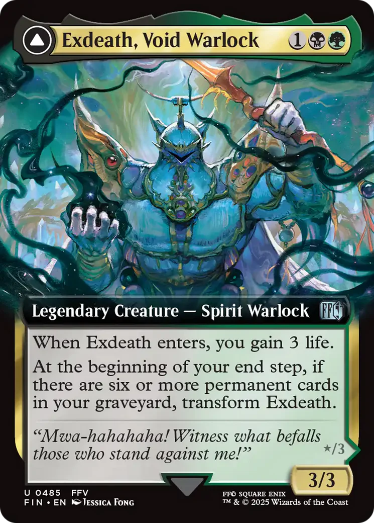 Exdeath, Void Warlock // Neo Exdeath, Dimension's End (Extended Art) [FINAL FANTASY]