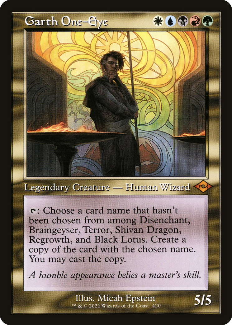Garth One-Eye (Retro Frame) (MH2-420) - Modern Horizons 2 Etched Foil