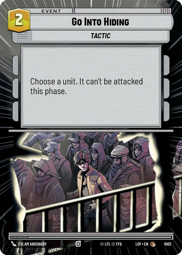 Go Into Hiding (1002) (Hyperspace Foil) (1002) [Legends of the Force]