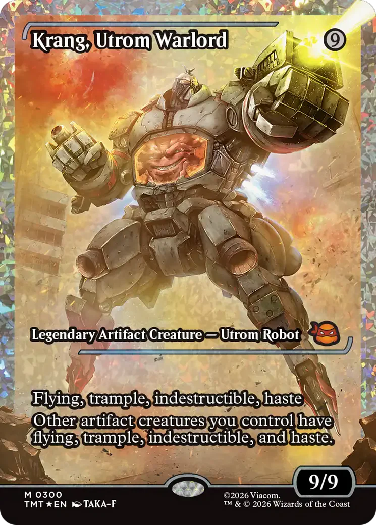 Krang, Utrom Warlord (Showcase) (Fracture Foil) [Teenage Mutant Ninja Turtles]