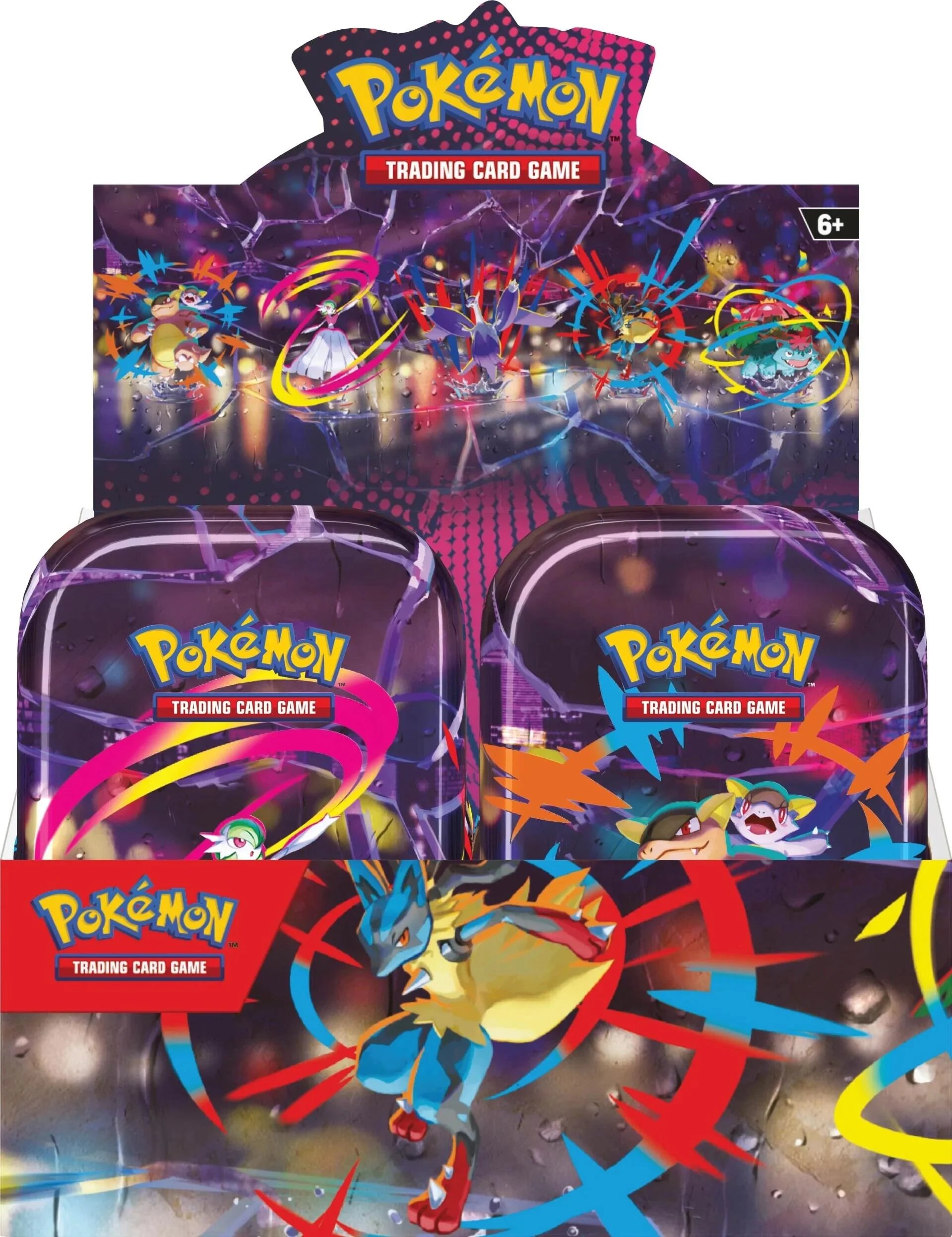 Mega Evolution - Mega Heroes Mini Tin Display