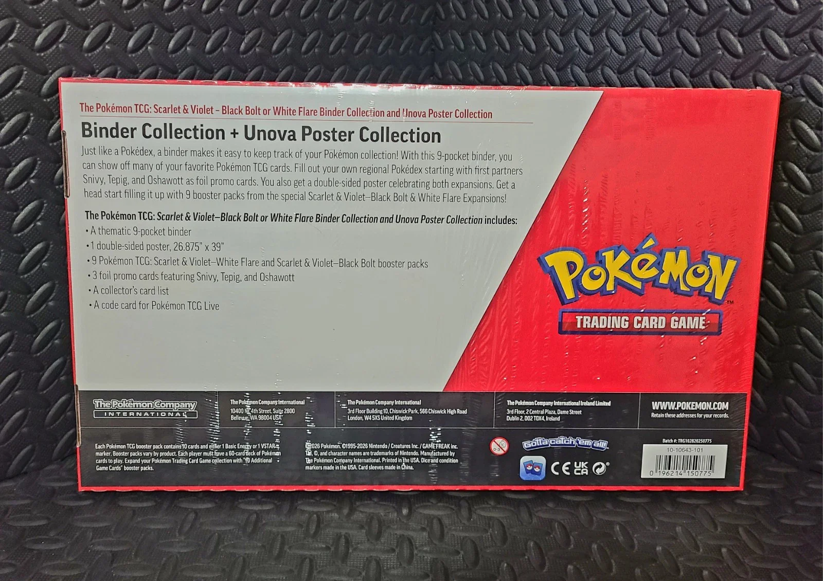 PokeMon TCG: Black Bolt Binder Collection + Unova Poster Collection - Image 2