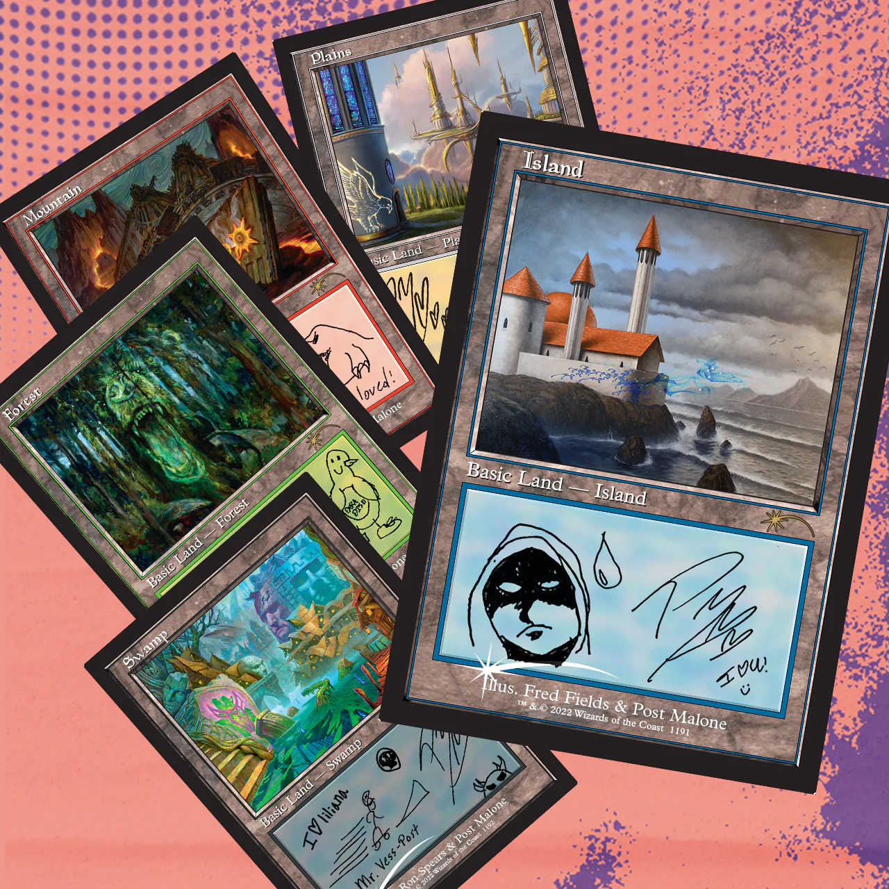 Secret Lair: Drop Series - Secret Lair x Post Malone (The Lands) - Image 2