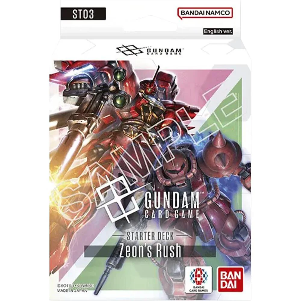 Starter Deck 03: Zeon's Rush - (ST03) [Gundam Trading Card Game]