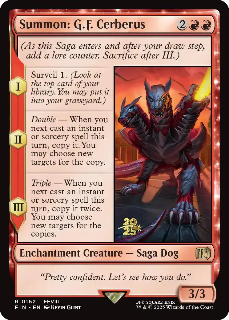 Summon: G.F. Cerberus [FINAL FANTASY Prerelease Promo]