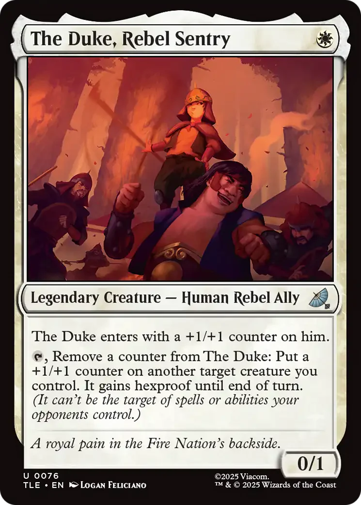 The Duke, Rebel Sentry [Avatar: The Last Airbender: Eternal-Legal]