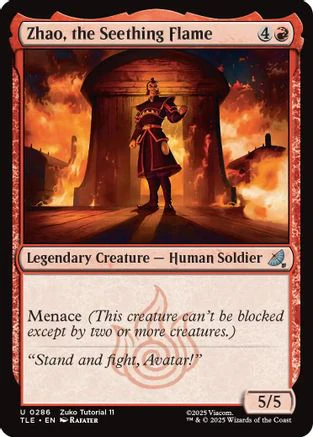 Zhao, the Seething Flame (0286) [Avatar: The Last Airbender: Eternal-Legal]